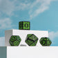 Poludie DND Dice Set -D&D Polyhedral Dice (7 Pcs) Druid Dice with Leather Dice Bag for Dungeons and Dragons Role Playing Dice Ga