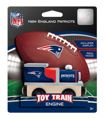 Masterpieces Wood Train Engine - Nfl New England Patriots - Officially Licensed Toddler & Kids Toy