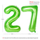 Number Balloons 40 Inch Green Birthday Party Decorations 27St Digital Jumbo Helium Foil Mylar Balloon