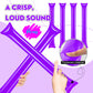 Cssopenss 50 Pcs Purple Thunder Sticks Thicken Plastic Cheersticks Purple Inflatable Thunder Sticks Sporting Events Team Spirit