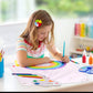 Kite Kits for Kids, Kite Decorating for Party, White Diamond Style for Students, Design Your Own Making Kits (10 Pack)