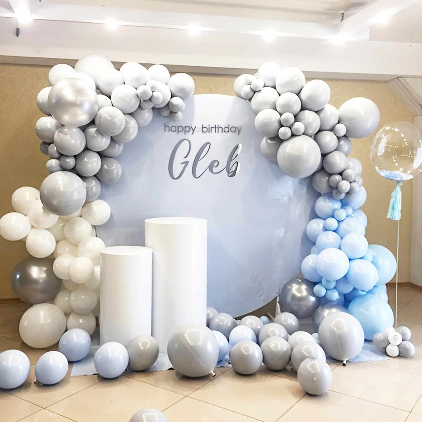 Voircoloria Gray Balloons, 66Pack 12Inch Grey Latex Party Balloons For Graduation, Wedding, Birthday, Gender Reveal, Baby Shower