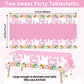 3 Pack Two Sweet Donut Birthday Party Tablecloths Decorations Girls Donut Themed Plastic Table Covers For Baby Girl 2Nd Birthday Party Supplies Pink Donut Party Favors Table Decor 54 X 108 Inch