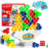 Towingo 64Pcs Tetra Tower Game, Stack Attack Board Game For Kids And Adults, Fun Uzzle Family Games Team Toys Building Block