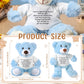 Lenwen A Bear Hug Gift Get Well Soon Bear Gift Sympathy Gift For Women Plush Stuffed Animal Bear Hug Thinking Of You Gift Condolences Memorial Loved(Blue)