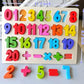 Number Puzzle - Montessori Wooden Puzzles For Toddlers 3-5 | Shape Learning Puzzle Learning Toy For Toddlers 3-5 Number Blocks T