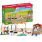 Schleich Farm World, Horse Toy for Kids, Agility at The Stable Horse Set with Horses and Rider, Ages 3+
