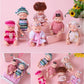 Tisden 4 Inch Mini Baby Dolls 6Pcs Set Cute Realistic Baby Dolls Toys With Handmade Doll Clothes For Suitability Kids 3 And Up H