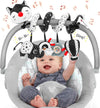 Fpvera Car Seat And Stroller Toys - Black And White Car Seat Toy High Contrast Baby Toys, Baby Plush Spiral Activity Toy For Cri