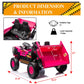 Finito Xl 24V Ride On Dump Truck,4X100W Powerful Motors,Kids Electric Car With Remote Control, Electric Dump Bed, And Extra Shov