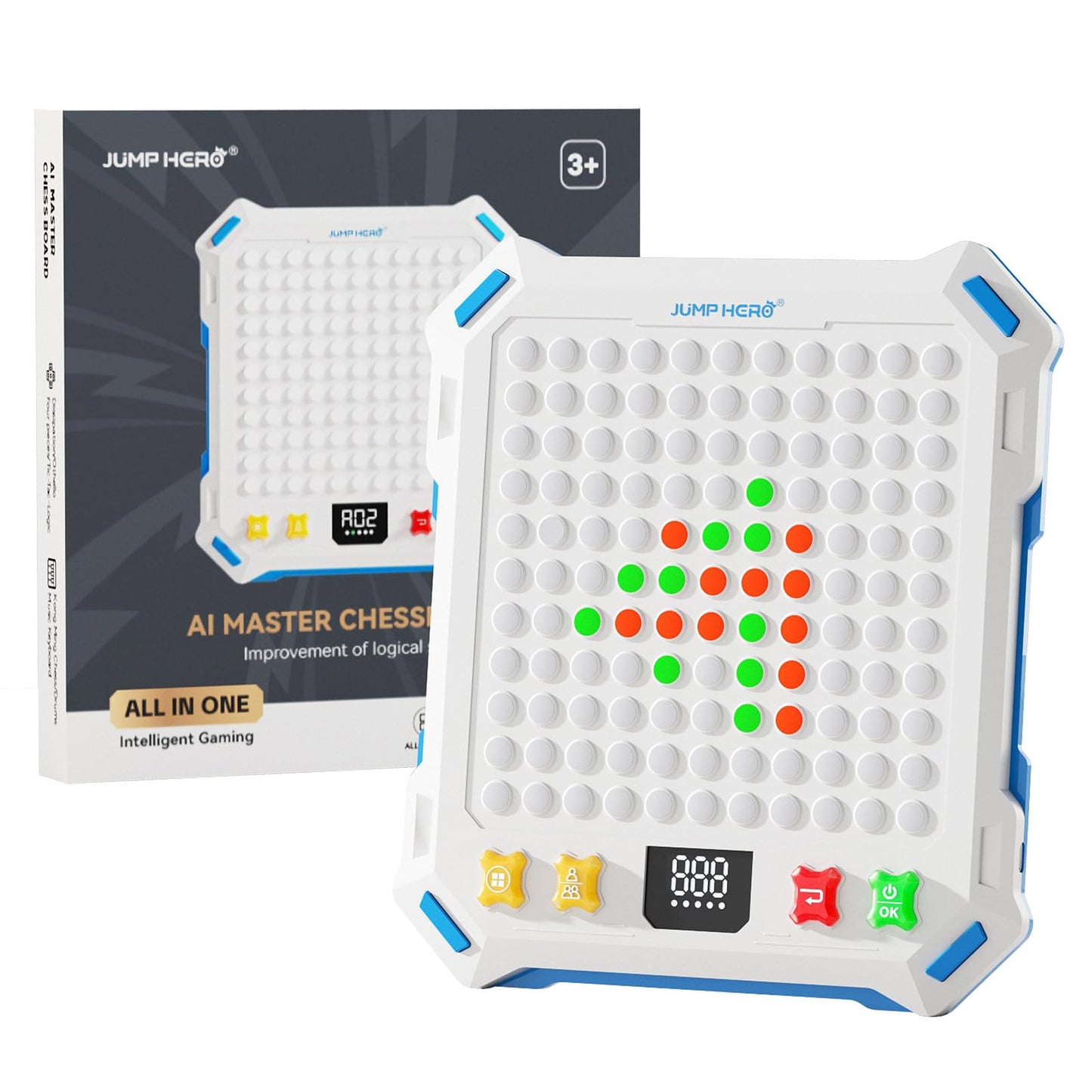 Kids Smart Chess Board Games ,Built-in 14 Strategy Handheld Puzzle Game,Portable Travel Games for Kids Ages 6-12 and up, Toys Gi