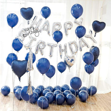 Kalor 5 Inch Navy Blue Balloons,100 Pcs Matte Latex Balloons, Helium Balloons For Garland Arch,Happy Birthday Party, Baby Shower Decorations, Wedding Decorationss