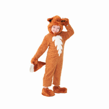 Kosgraiy Kid Fox Costume,Christmas Fox Onesie Boy And Girl,Animal Onepiece Outfit Halloween,Animal Onesie Christmas Costume,Xs,3