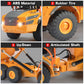 DOUBLE E Volvo RC Dump Truck Toy for Kids, Articulated Hauler, Remote Control Construction Toys Vehicles with Lights, Birthday G