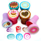TINYMILLS 24 Pcs Donuts Stampers for Kids Donut Party Favors Goodie Bag Stuffers Pinata Fillers Classroom Rewards Carnival Prize