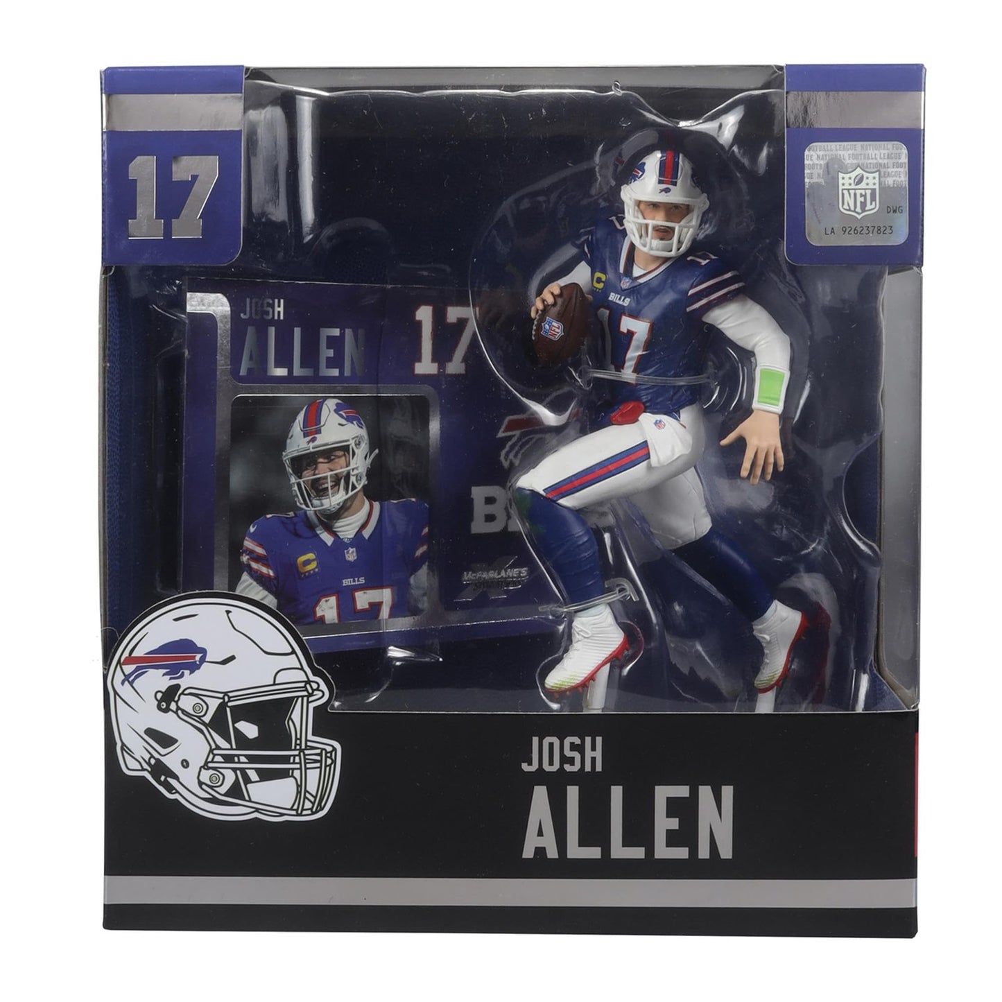 McFarlane Toys NFL Josh Allen 7" Figure - Buffalo Bills, Multicolor, Plastic, Model 787926103779
