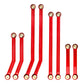 HobbyPark Aluminum High Clearance Links Set & Brass Link Mounts for Axial SCX24 Deadbolt B17 1/24 Crawler Car Upgrades Parts Rep