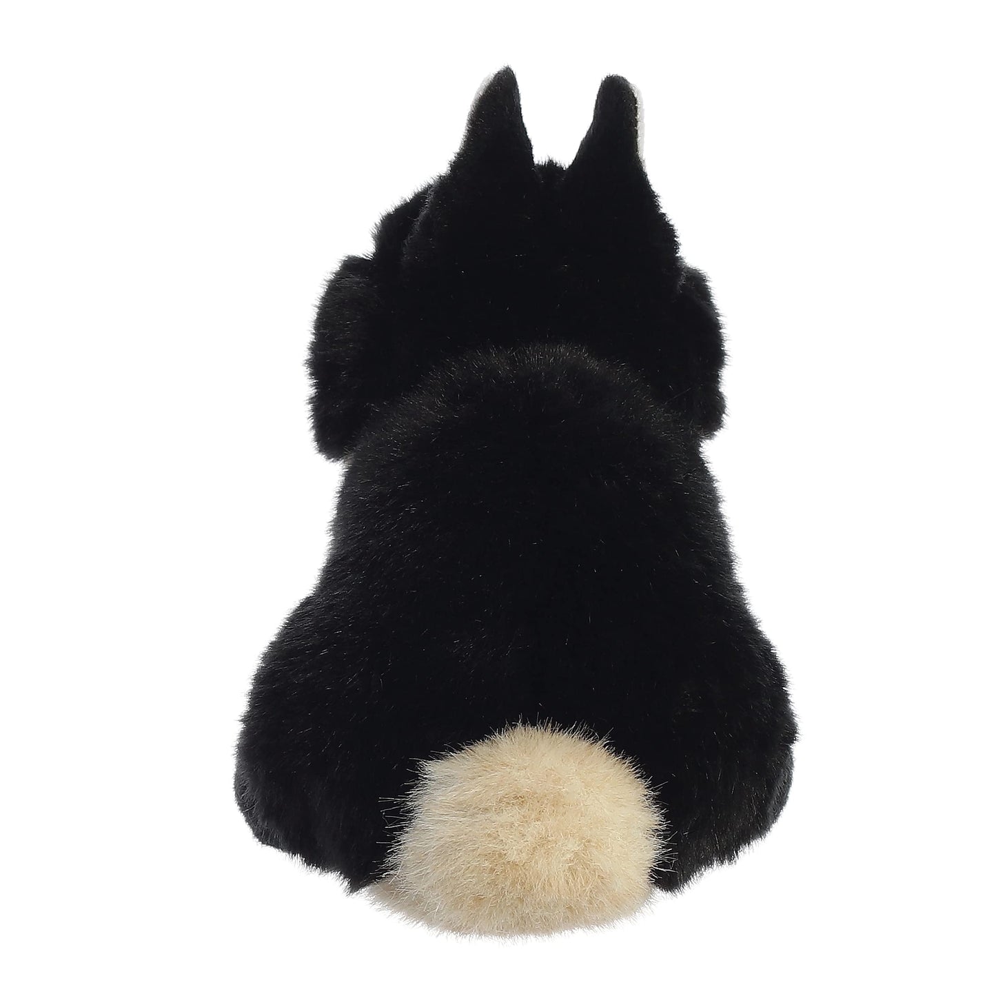 Aurora® Adorable Miyoni® Tots Netherland Dwarf Bunny Stuffed Animal - Lifelike Detail - Cherished Companionship - Black 7.5 Inches