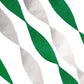 Green and White Crepe Paper Streamers (2 Rolls Each Color) MADE IN USA!