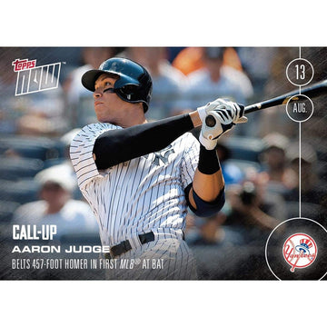 Ny Yankees, Aaron Judge (Call-Up) Mlb Topps Now Card 353