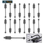 Hobbypark 20Pcs Rc Rubber Retainer Pull Tabs For 1/18 1/24 Rc Car Body Clips (Fit 0.7Mm 1.0Mm Rod)