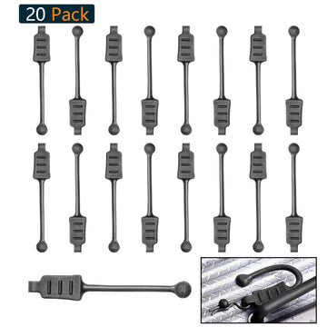 Hobbypark 20Pcs Rc Rubber Retainer Pull Tabs For 1/18 1/24 Rc Car Body Clips (Fit 0.7Mm 1.0Mm Rod)