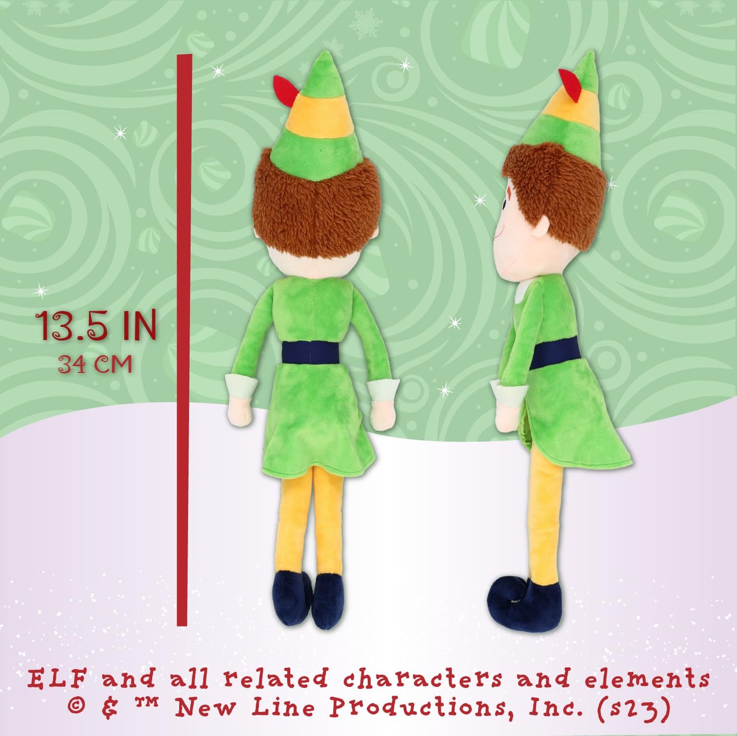 Kids Preferred Buddy The Elf Soft Huggable Stuffed Animal Cute Plush Toy For Toddler Boys And Girls, Gift For Kids, 13.5 Inches