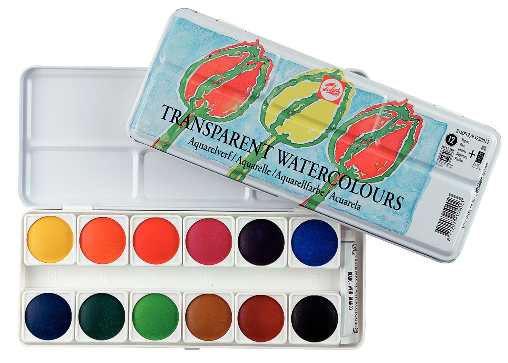 Talens Transparent Watercolor Set of 12