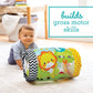 Infantino Jungle Peek & Roll - Encourages Crawling, Inflatable Activity Toy With Bouncing Balls Inside, Fun & Friendly Animal Characters, Helps Gross Motor Skill Development, For Babies 6M+