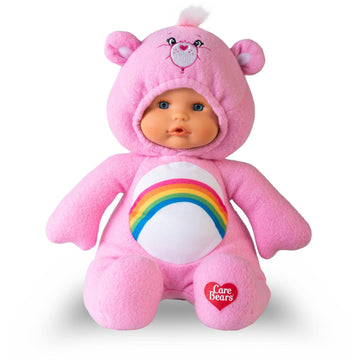 Nenuco Cheer Bear - Pink Care Bear 14'' Baby Doll With Soft Body For Ages 3+