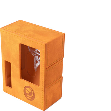 Gamegenic Arkham Horror Investigator Deck Tome - Premium Deck Box For Arkham Horror: The Card Game, Holds A Full Investigator Deck, Seeker - Orange Color, Made