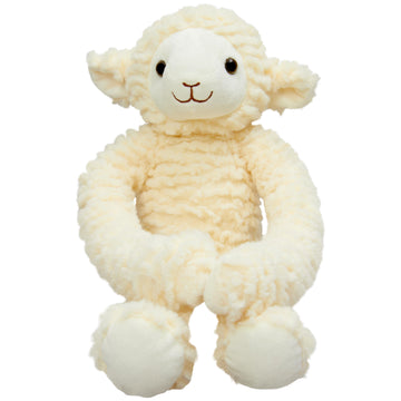 C.R. Gibson Little Hugs Lamb Stuffy Toy For Babies, 5'' W X 4'' L X 18'', Multicolor