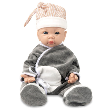 Vollence 17 Inch Full Body Silicone Dolls Boy Anatomically Correct Real Silicone Baby Dolls Toys For Kids Toddlers Child Childre