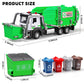OANMYJJO Garbage Truck Toys for Kids,Garbage Truck Metal Diecast Cab,Pull Back Garbage Truck Toy with Lights and Sounds,Recyclin