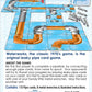 Big Game Toys Water Works Card Game - Classic 1970s Metal Toy with Free BGT Sticker, Silver, Model 691035032922
