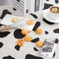 Maitys 12 Pcs Cow Tablecloth 54 x 108 Inch Cow Table Cloths for Parties Cow Tablecloth Cow Party Supplies Disposable Plastic Rec