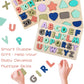 Wooden Puzzles For Toddlers, Lennystone Alphabet Number Shape Puzzles Toddler Preschool Education Learning Toys For Kids Age 3 4 5 Year Olds