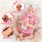Jirachi Realistic Reborn Baby Dolls, 18 Inch Real Life Full Body Vinyl Sleeping Baby Girl, Newborn Lifelike Reborn Baby Dolls With Pink Clothing Set