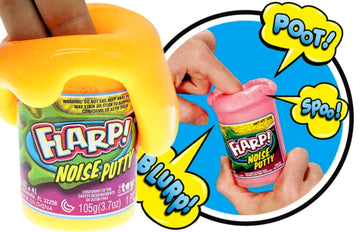 Ja-Ru Flarp Noise Putty (6 Toys) Fidget Toy Putty Passing Gas Sound Noise Maker Slime. Pranking Toy For Kids. Colored Scented Putty. Bulk Party Favor. Plus Sticker 10041-6S