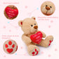 CaseTank Valentine's Teddy Bear - 10 Inch Plush Stuffed Animal, I Love You More, Cute Gift for Her, Him, Kids, Girlfriend, Boyfriend, Mom