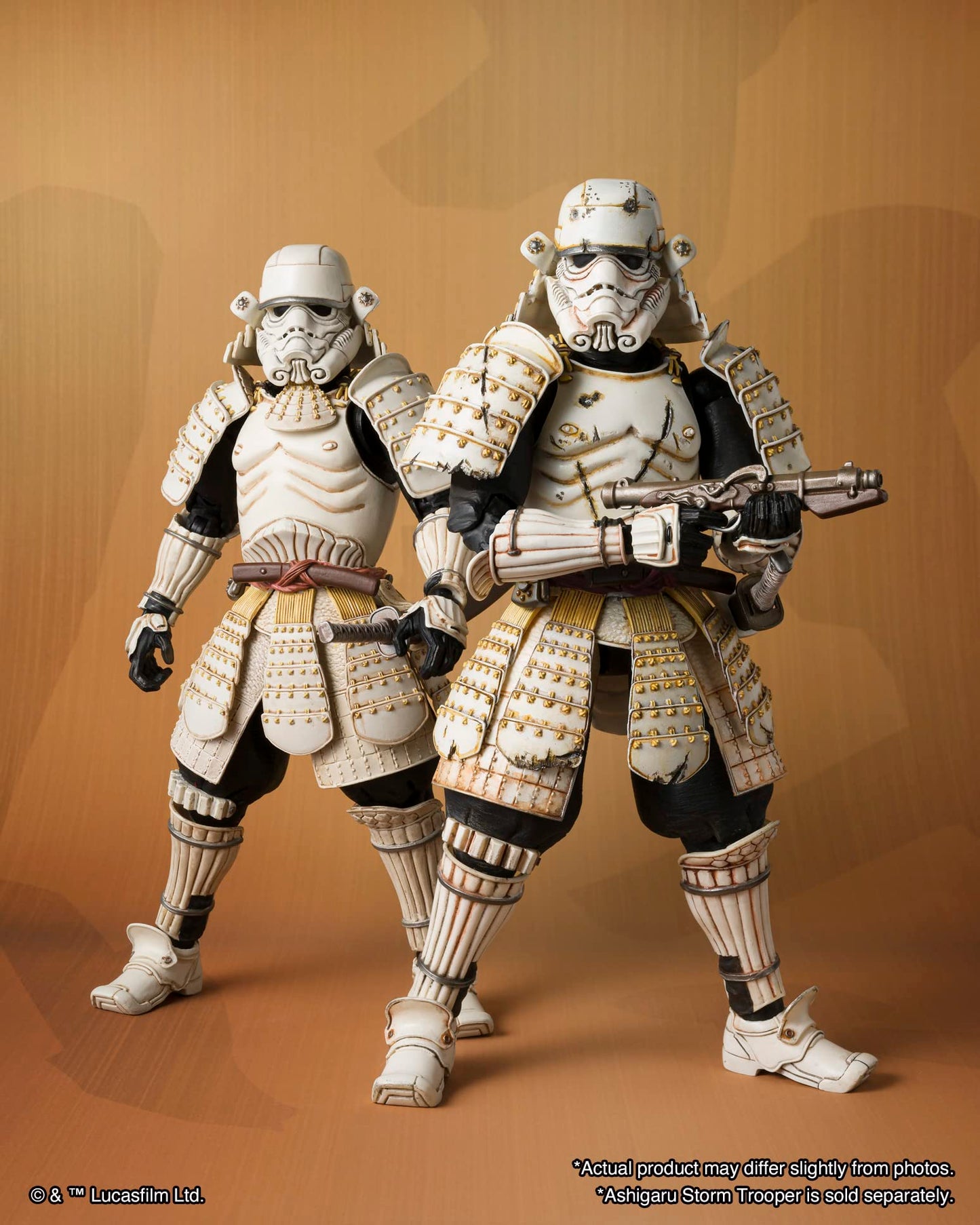 TAMASHII NATIONS Star Wars Mandalorian Ashigaru Stormtrooper Action Figure, 7.1 Inch, ABS Material, Model BAS65072