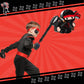 Karate Ninja Pinata Ninja Birthday Party Supplies With Pinata Stick Confetti And Blindfold, Ninja Warrior Birthday Party Decor For Adults Game Black Ninja Party (17 X 11.6 X 3 Inch, Trendy Style)