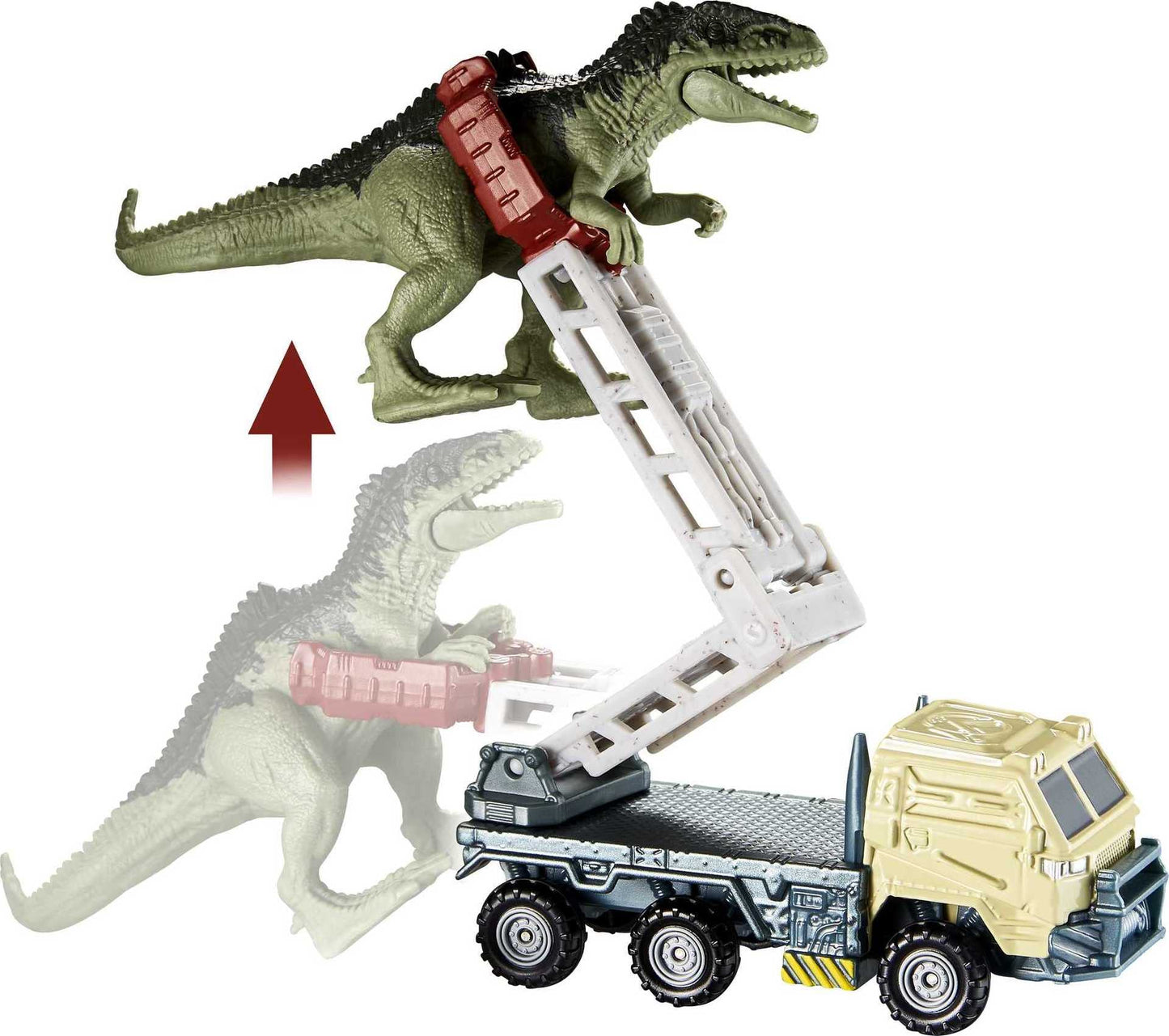 Matchbox Jurassic World Dino Transporters, 1 Vehicle & 1-2 Mini Dinosaurs, Ages 3 Years Old & Up