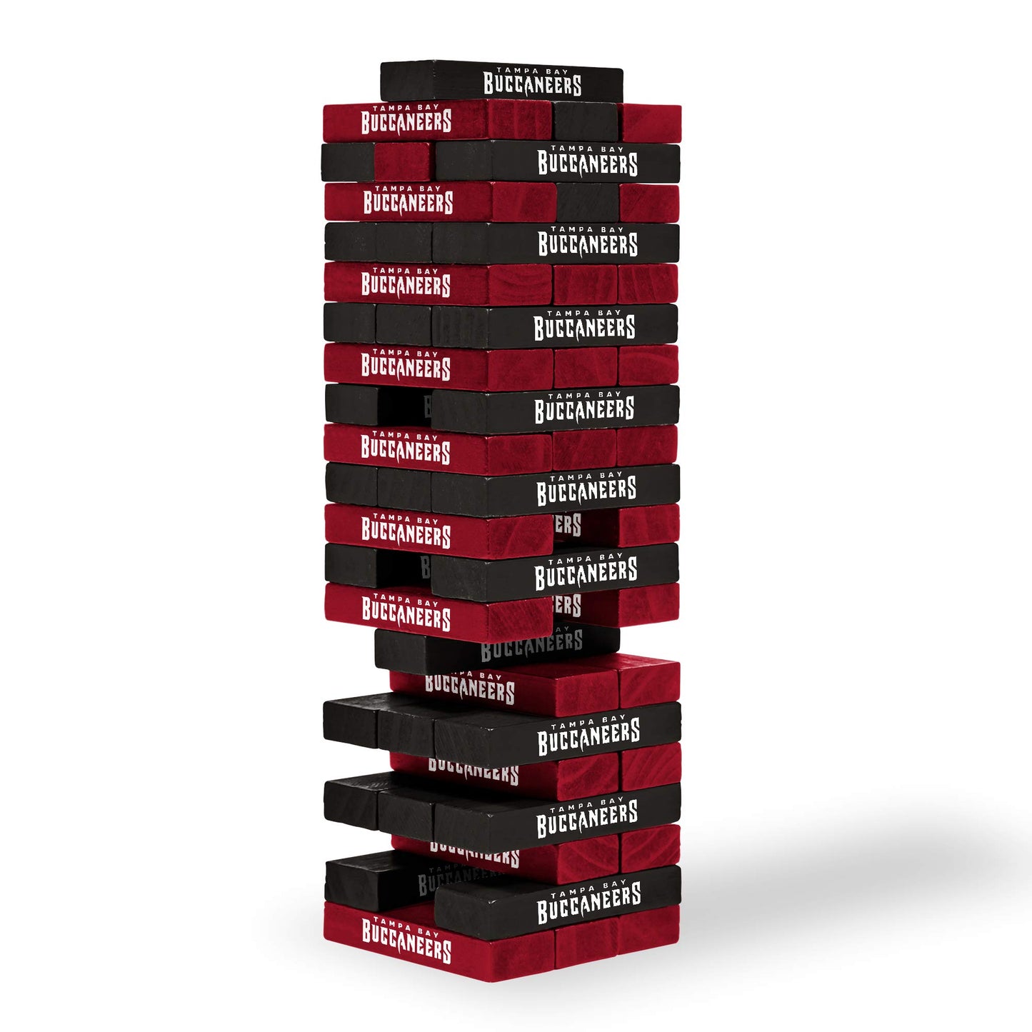 Wild Sports NFL Table Top Stackers - Tampa Bay Buccaneers, 3"x1"x0.5", Wood, Team Color, Model: 1-1-31000-CL129Q