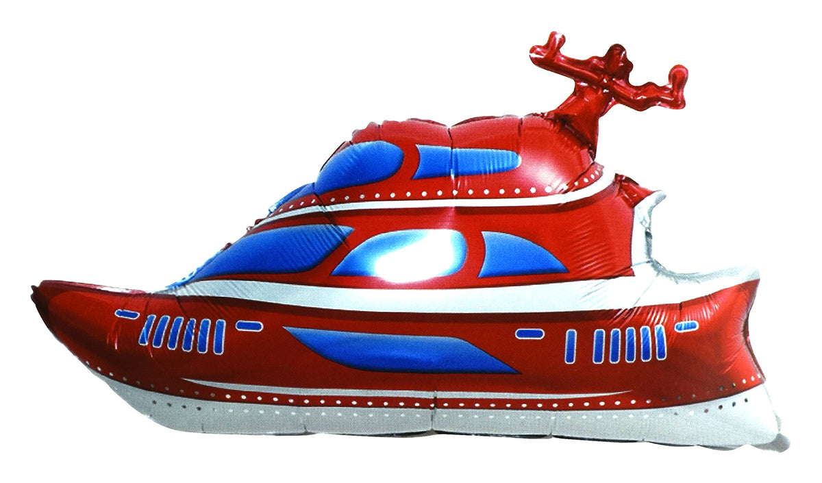 MY PARTY SUPPLIERS Jagmag Ship Foil Balloons,Speed Boat Foil Balloons, Yacht foil Balloons