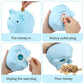 Extra Large Piggy Bank,Coin Bank For Boys And Girls,Unbreakable Plastic Money Bank,Cute Pig Money Box,Practical Gifts For Birthday, Festival, Baby Shower(Blue)