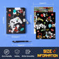 Wernnsai Kids Diary Set For Boys Game Journal Kit - Kids Luminous Journal With Lock And Keys, Boys Game Diary, Video Game A5 Lined Writing Notebook, Birthday Christmas Gift Set With Pen And Stickers