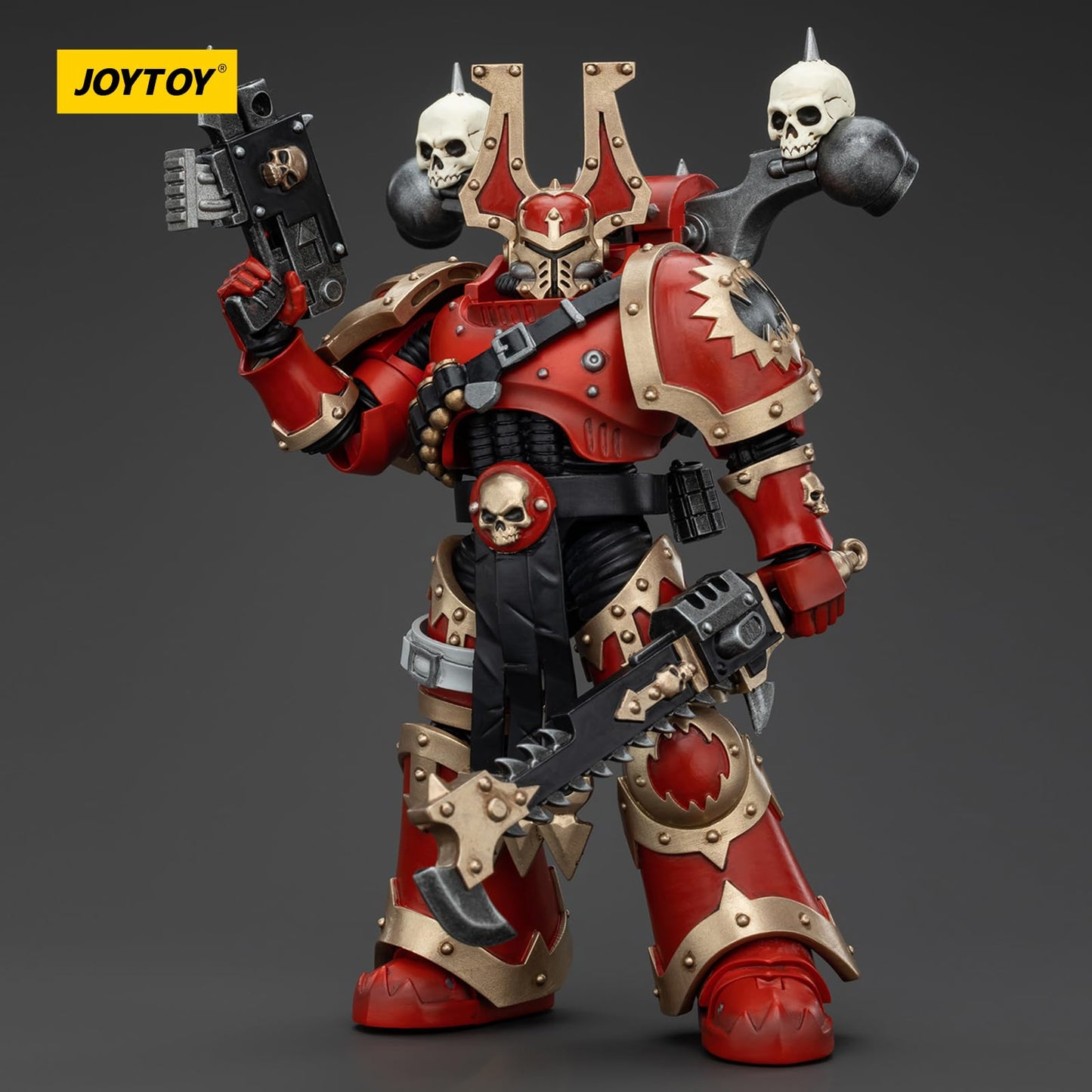 Joytoy Warhammer 40K World Eaters, World Eaters Khorne Berzerker 2 1/18 Action Figure, Dedicated To You Who Love Collecting
