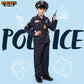 Spooktacular Creations Halloween Police Costume for Kids, Black, Medium (8-10 yrs), Polyester, Toddler RolePlay Outfit