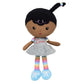 Baby Starters Plush Snuggle Buddy Black Baby Doll, Willow, Darker Complexion, 11 Inch